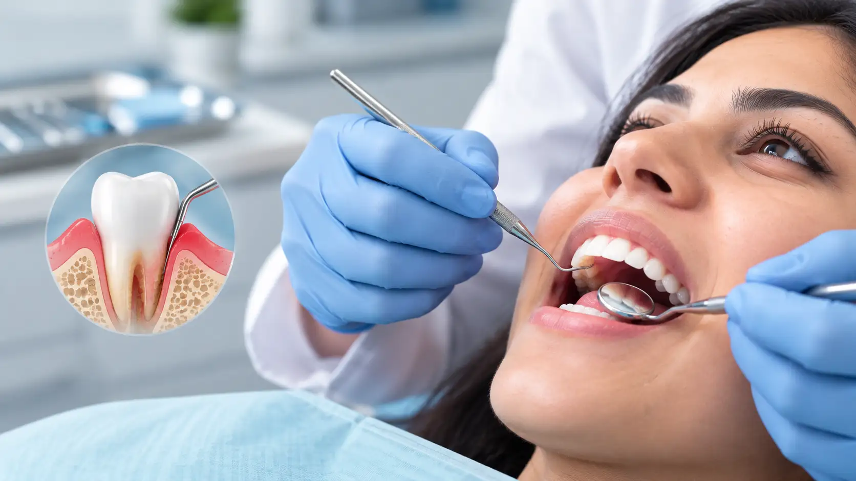 periodontic-treatment-dental-professional-examining-patients-teeth-and-gums